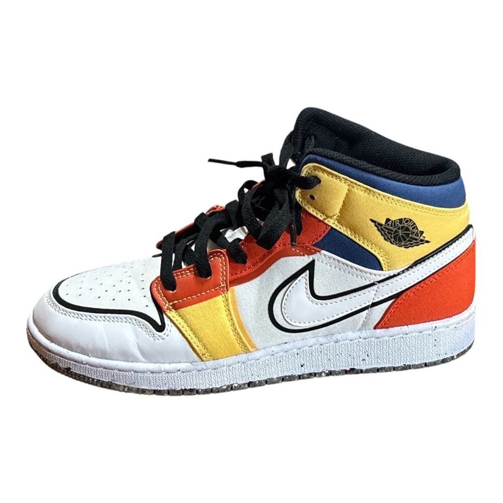 Nike Air Jordan Air Jordan 1 Mid SE GS Sneakers  DV1316-100 Size 7Y  Women’s 8.5 - Picture 3 of 16